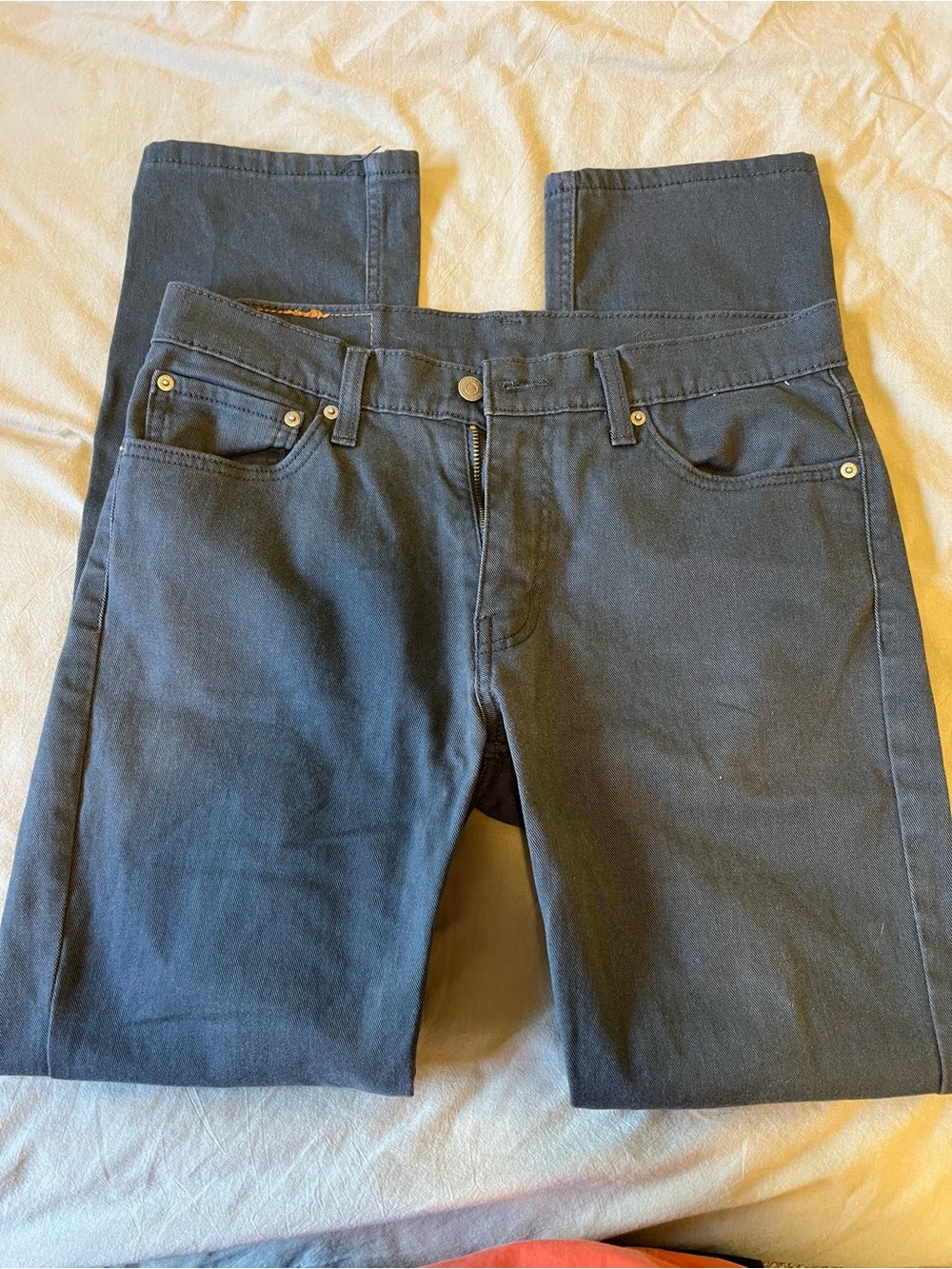 Levi's Men's Slim Straight Jeans in Greenish Grey